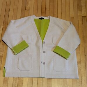 J Crew Two Tone Wool blend Cardigan Jacket | Size Medium